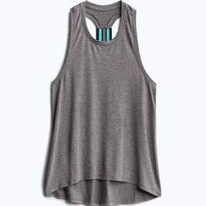 SPLENDID: Gray Estela T-Back Knit Tank: Sz. XL
